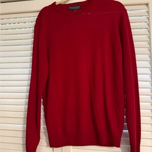 Men’s Hart Schaffner Marx Merino Wool Vibrant Red Crewneck Sweater